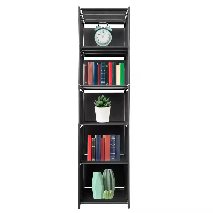 Estantería Modular 6 Alturas 5 Huecos Pvc/tela Gris - Nyana - 1
