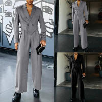 Conjunto De Hombre Para Primavera Y Otoño Con Pantalones Rectos De Manga Larga Y Traje Pequeño Ajustado Estilo Casual - details 1
