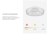 CREATE - Ventilador de techo 20W silencioso Ø58cm aspas direccionables con luz LED, Material ABS, - WIND CRAFT - details 3