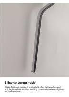 Lámpara De Pared LED Negra Para Interior Iluminación Moderna Para Sofa TV Dormitorio AC85-265V Sin Ajuste Dimmer Incluye Bombilla - details 5