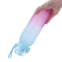 Botella De Deporte Con Fragancia 1000ML a Prueba De Fugas Con 7 Cubos De Sabor Portátil Para Camping Y Fitness Color Azul Morado Negro Y Blanco - details 7