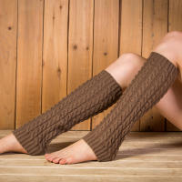 Calentadores De Piernas De Otoño E Invierno Para Mujer Estilo Coreano Tejidos a Mano Calentadores De Piernas De Punto - details 3