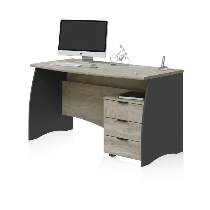 Duehome - Mesa de escritorio Elan 3 cajones - 1