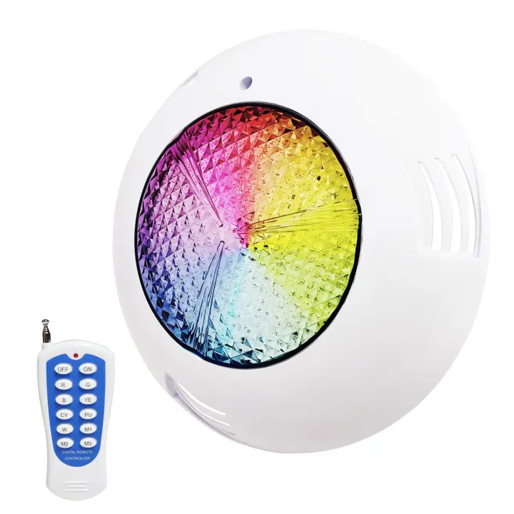 LED ATOMANT Foco de Piscina LED 45W RGB, Luz para Piscina Impermeable IP68 Sumergible, Cable de 1,5m o 20m, Con o sin Transformador AC 220V/12V AC y Mando a Distancia, Multicolor, Alta Potencia, Fácil Instalación, Eficiencia, Ideal para Jardín y Terraza - 1
