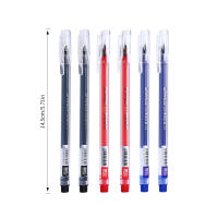 Juego De 12 Bolígrafos De Gel Triangulares 0.5mm En Colores Negro Azul Y Rojo Suministros Escolares Para Estudiantes Y Oficina - details 11