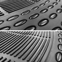 Alfombrillas Universales para Coche,Juego de 4 Alfombras Para Coche,Antideslizantes,Recortables De Caucho,Alfombras Delanteras y Traseras,Color Negro - details 4