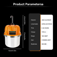 Lanterna Portátil LED 500W Recargable Con Pantalla De Energía Para Camping Pesca Y Emergencias Luz De Búho ABS Fuente De Alimentación Lithium Metal - details 10
