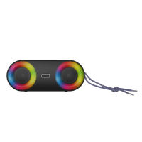 Ostark Altavoz potente portátil con luz LED de color, Hay volumen alto y graves potentes, IP65 Impermeable 3.7v 3000mAh, TF card, FM radio - details 0