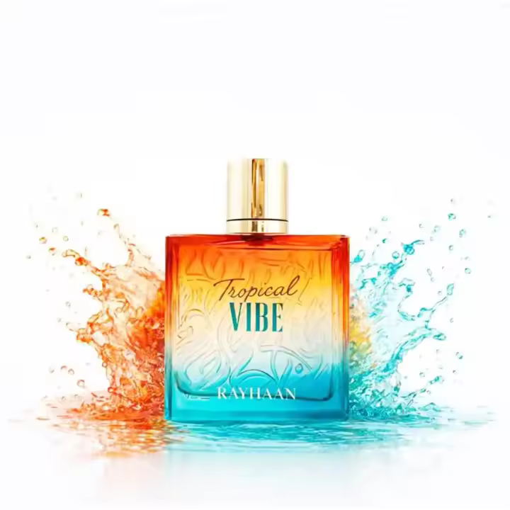 Rayhaan Tropical Vibe Eau de Parfum 100 ml Unisex | Perfume Tropical Frutal Exótico con Mango, Piña y Coco - 1