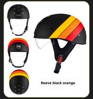 Casco De Motocicleta Retro Mitad Abierta Para Hombres Material ABS De Alta Calidad DOT Protección Respirable Peso 820g - details 7