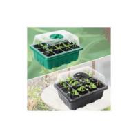 Invernadero de 6 piezas, Semilleros, mini invernadero para 72 Semillas de Plantas, winteradero con tapa y ventilatón, juego de Cultivo para casa, Granja y patio interior, balcón, 6 piezas, 72 celdas, color Verde - details 1