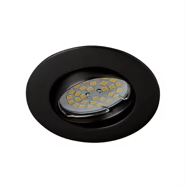 Wonderlamp Foco empotrable BASIC redondo negro basculante. Wonderlamp - 1