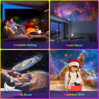 Proyector De Galaxia Para Dormitorio Imagen HD Ajustable Con Regulador De Knob 13 Discos De Película Planetario Para Niños Luz Nocturna Estelar - details 7