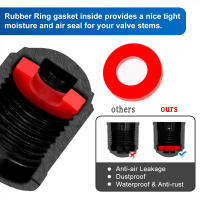 AUTCOAT Cubiertas De Válvula De Neumático Con Anillo De Goma Universal Para Coches SUVs Bicicletas Camiones Y Motocicletas - details 8