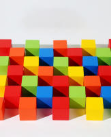 Bloques De Construcción De Madera Coloridas Para Niños Cubos De Madera Para Aprender Formas Y Colores Juguete De Pilastra Para Bebés Y Niños - details 13
