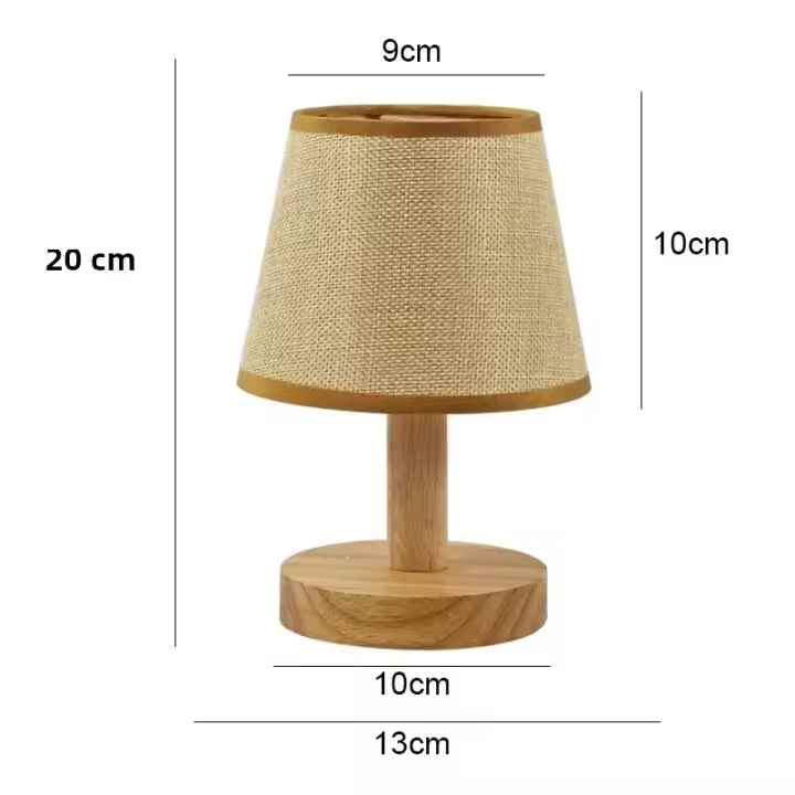 Lámpara De Mesa LED Estilo Japonés Retro Para Iluminación Interior De Dormitorio Y Sala De Estar Decoración De Noche Y Escritorio Luz De Mesa Incluye Bombillas Fuente De Alimentación AC 90-260V - 1