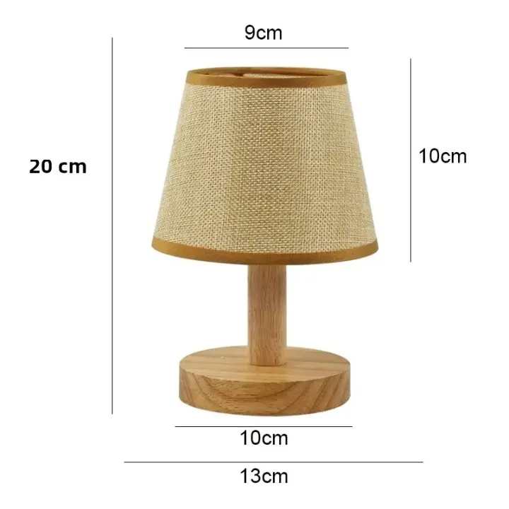 Lámpara De Mesa LED Estilo Japonés Retro Para Iluminación Interior De Dormitorio Y Sala De Estar Decoración De Noche Y Escritorio Luz De Mesa Incluye Bombillas Fuente De Alimentación AC 90-260V - 1