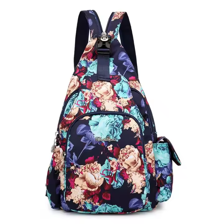 Mochila de verano para mujer, bolso impermeable de nailon para el pecho, nuevo bolso para mujer, bolso de mamá, Mochila pequeña de viaje con espalda cruzada deportiva de un hombro - 1