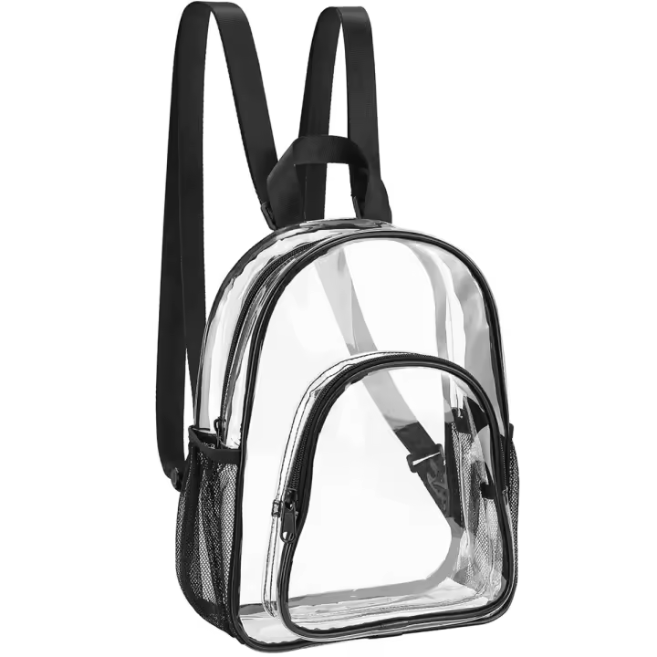 Mochila Pequeña Transparente De PVC Duradera Mochila Ligera Para Trabajo Deportes Al Aire Libre Estilo Mini Cute - 1