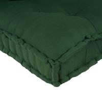 Cojín para sofá de palets vidaXL con soporte para brazos y respaldo de tela verde - details 5