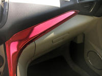 Pegatina De Espejo De Cobre Rojo Premium Estirable Adhesiva Para Coche Película De Embalaje De Decalcomanía Con Suelo De Aire Para Adornos Automóviles - details 2