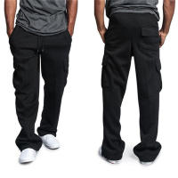 Pantalones De Fitness Para Hombre Pantalones De Correr Sueltos Con Bolsillos Para Ejercicio Casual Pantalones De Moto Estilo Biker Talla Regular - details 2