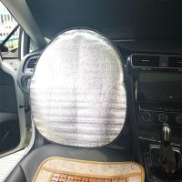 Cubierta De Rueda Del Volante De Coche 45x50cm Protección Solar De Doble Gruesura Anti-UV Y Anti-Calefacción Cobertor Parasol De Calidad Superior Plateado - details 4