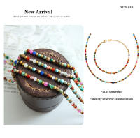 Piedra natural multicolor cuentas de Maple Titanium accesorios personalizados estilo ético Bohemio collar pulsera de moda conjunto de joyas - details 4