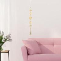 Guirnalda Bohemia De Madera Con Estrella Y Fase De Luna Colgante Para Pared Decoración Hogar Con Borla Regalo De Fiesta De Acogida - details 5