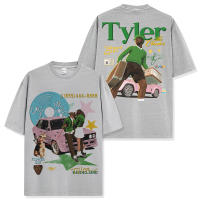 Camiseta De Manga Corta Para Hombre Estampada De Tyler the Creator Estilo Hip Hop Americano Cuello Redondo Suéter Respirable Y De Secado Rápido - details 5