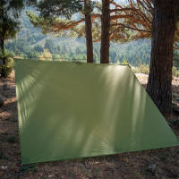 FLAME'S CREED Tarp Ultraligera MINI Para Acampar Cubierta Solar Matriz De Tenda Fiel De Nylon 15D Con Silicona - details 2