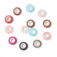 20pcs Huesos De Resina Brillantes Imitación Ojo De Gato Con Agujero Grande Encantos Para DIY Pulseras Collares Joyería Accesorios - details 7