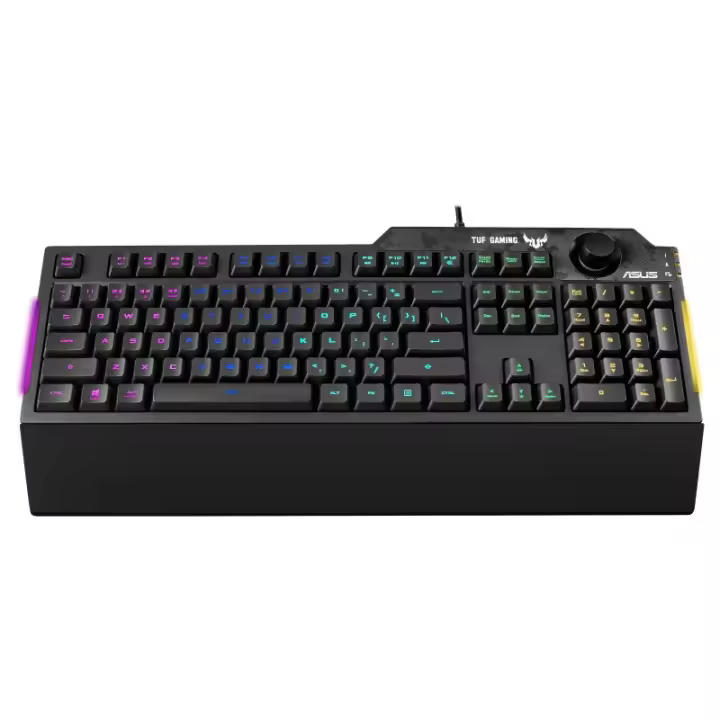 ASUS - TUF Gaming K1 teclado Juego USB Inglés, Español Negro 90MP01X0-BKSA00 - 1