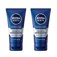 NIVEA  Men Protector Hidratante 75Ml  Hidratante para después del afeitado - Pack de 2 x 75 ml【ROUA】 - details 0