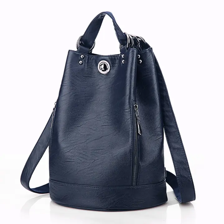 Bolsos de Cuero PU para Mujer, Bandolera informal, Brand Media, Antirrobo, Italianos - 1