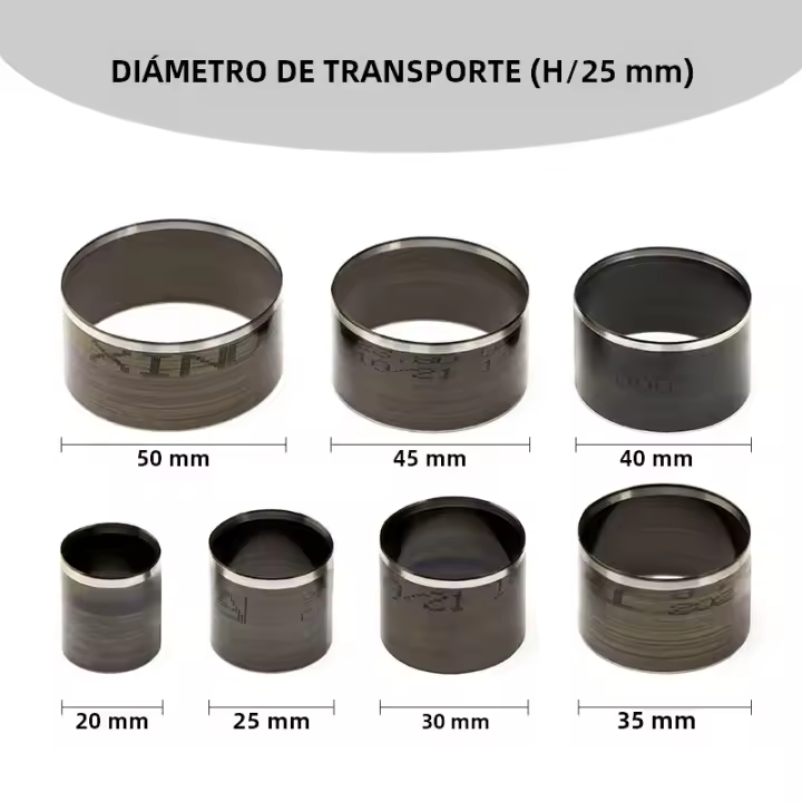 Juego De 7 Piezas Cortador De Cuero Láser Punzón Circular Hueco Herramientas De Artesanía De Cuero Y Papel WUTA Cortador De Circulo De Cuero Fino - 1