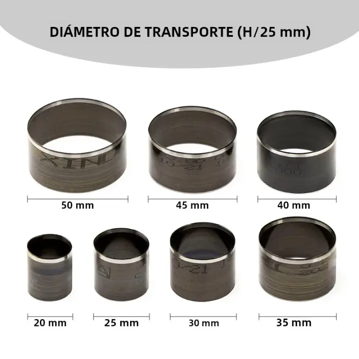 Juego De 7 Piezas Cortador De Cuero Láser Punzón Circular Hueco Herramientas De Artesanía De Cuero Y Papel WUTA Cortador De Circulo De Cuero Fino - 1