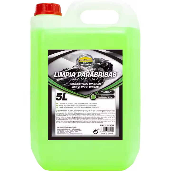 N / Thaona Limpiaparabrisas Aroma Manzana 5 Litros - Limpieza Profunda y Fragancia Fresca - 1