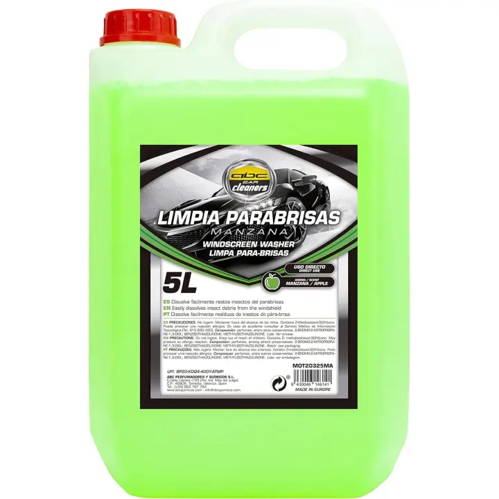 N / Thaona Limpiaparabrisas Aroma Manzana 5 Litros - Limpieza Profunda y Fragancia Fresca - 1