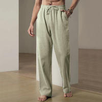 Nuevos Pantalones Anchos Para Hombre Algodón Ligeros Deportivos Streetwear Verano Color Sólido Grande Pantalones De Sudor - details 10