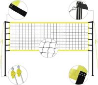 ALLINLIFE Rete Pallavolo Da Giardino,Juego De Red De Voleibol, Juego Completo De Red De Voleibol Plegable,Red De Voley Playa Hierba,Sistema De Marcado De Campo,Voleibol Bolsa De Almacenamiento,Altura Ajustable - details 1