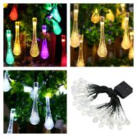 Lámpara Solar LED De 4/6M Bombilla De Gota Para Jardín Luz De Festa Outdoor Impermeable Decoración De Navidad Para Bodas Y Fiestas - details 3