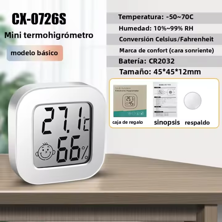 Termómetro Y Higrómetro Digital Bluetooth LCD Estación Climática Electrónica Para Interior Sensor De Temperatura Y Humedad Medidor De Clima - 1