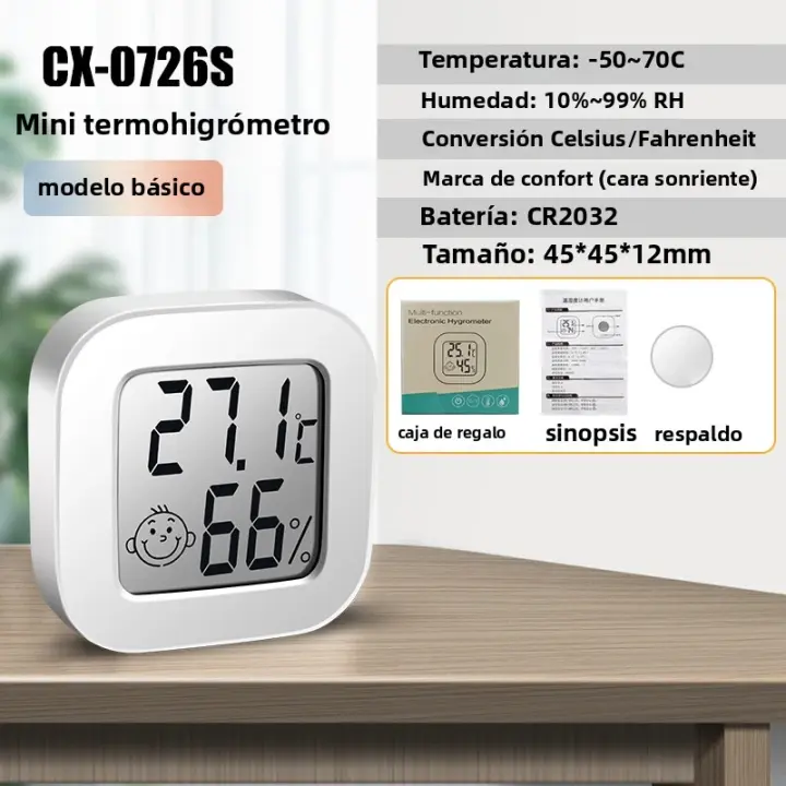 Termómetro Y Higrómetro Digital Bluetooth LCD Estación Climática Electrónica Para Interior Sensor De Temperatura Y Humedad Medidor De Clima - 1
