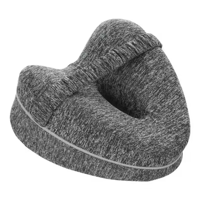Almohada De Espuma De Memoria Para Piernas Forma De Corazón Hueco Adecuada Para Camas Y Sofás Cómoda Para Dormir De Lado Fácil De Lavarse a Mano - 1