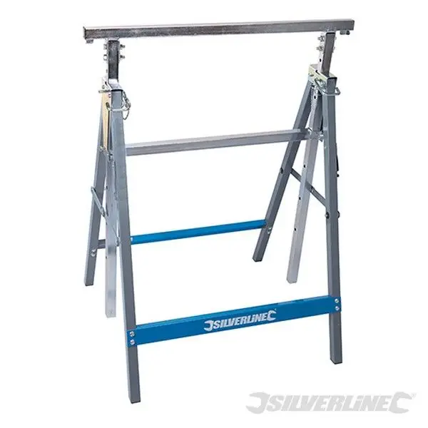 Silverline Caballete Resistente de Acero con Soporte Ajustable para Herramientas para el Hogar - 1