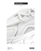 Zapatos De Correr Casuales Para Hombre Blanco Versátil Cómodo De Alta Calidad Plataforma Deporte Cuatro Estaciones Transversal - details 1