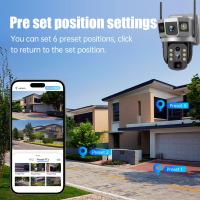 Cámara Solar 4G Con 3 Lentes 12MP Batería Integrada Visión Nocturna 6K Resistente Al Agua Para Seguridad Doméstica Exterior Con Almacenamiento Interno De 128G - details 21