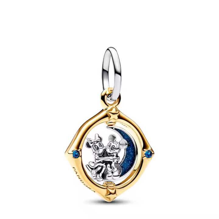 Pandora Charm en plata de ley y con un recubrimiento en oro de 14k Luna 762955C01 , para Mujer - 1
