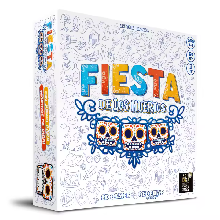 SD Games Juego de Mesa Cooperativo Fiesta de los Muertos | Adivinanzas | 4-8 Jugadores - 1